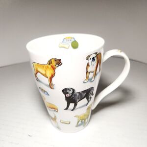 Paul Cardew Man's Best Friend Dogs Coffee Mug/Tea Cup 9oz ENGLAND Bone China